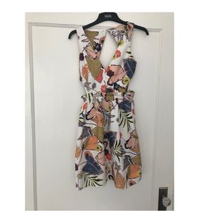 Floral Zara dress with semi backless detail